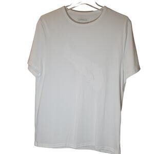 Express Men’s Short Sleeve Crewneck Solid White Casual Basic T-Shirt Size Medium